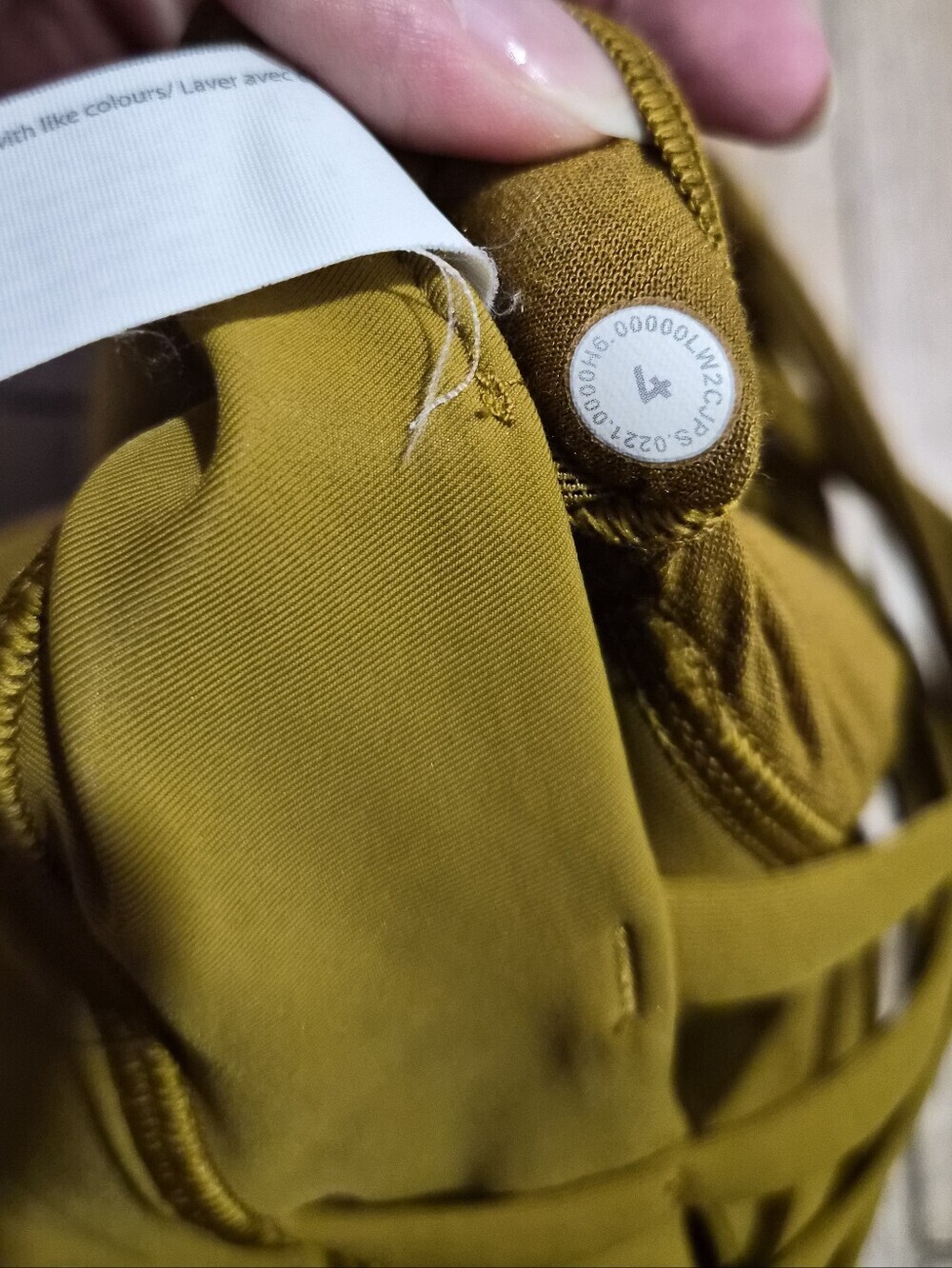 Lululemon Energy High Neck Longline Mustard Yellow Bra Size 4 - Picture 8 of 8